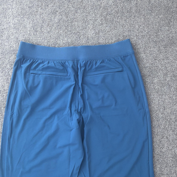 Athleta Brooklyn Ankle Pant Womens 14P Petite Blue Stretch Travel Pockets - Picture 10 of 13